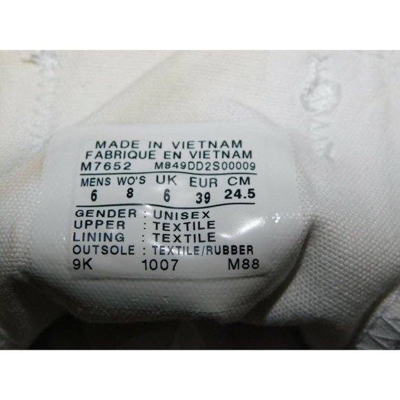 Converse All Star Low Tops M7652 Mens 6 / Womens 8 - Picture 5 of 7